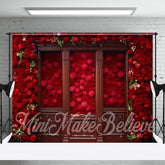 Aperturee - Piled High Floral Wooden Door Frame Floral Backdrop